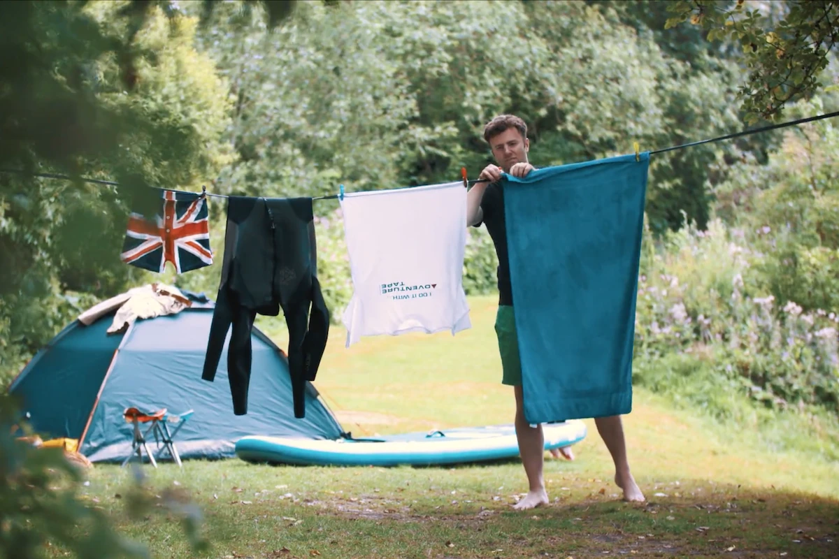 Another possible outdoor use: clothes line