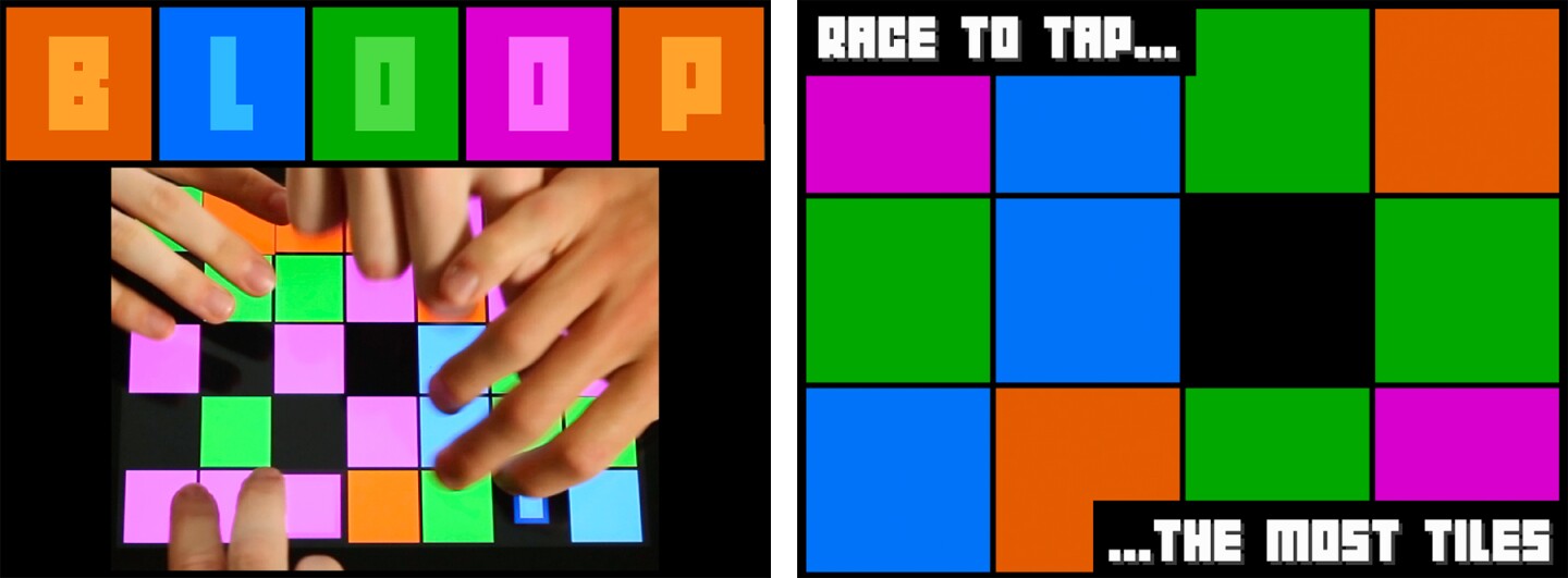Bloop is a race to tap tiles