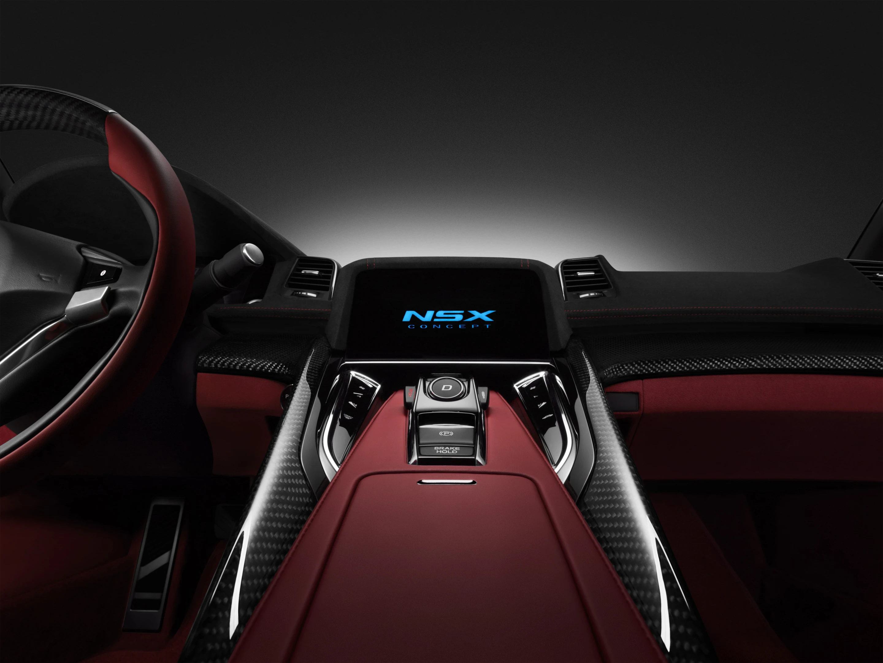 The interior represents one direction Acura may go with the production NSX