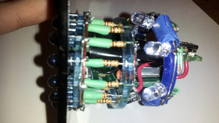 A view of the internals of the Skymouse prototype
