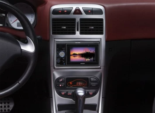The Fujitsu AVN4430 car entertainment and navigation system