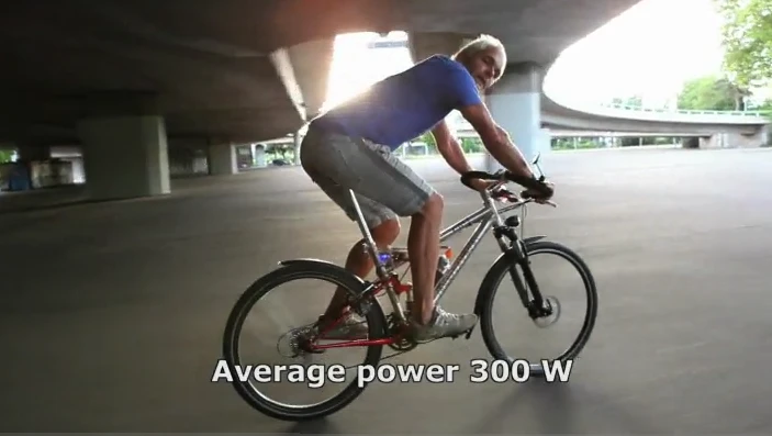 Velogical engineer Peter Frieden testing the Velospeeder