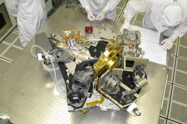 The NIRCam that has passed its testing at Lockheed Martin and is being readied for shipment to Goddard (Photo: Lockheed Martin)