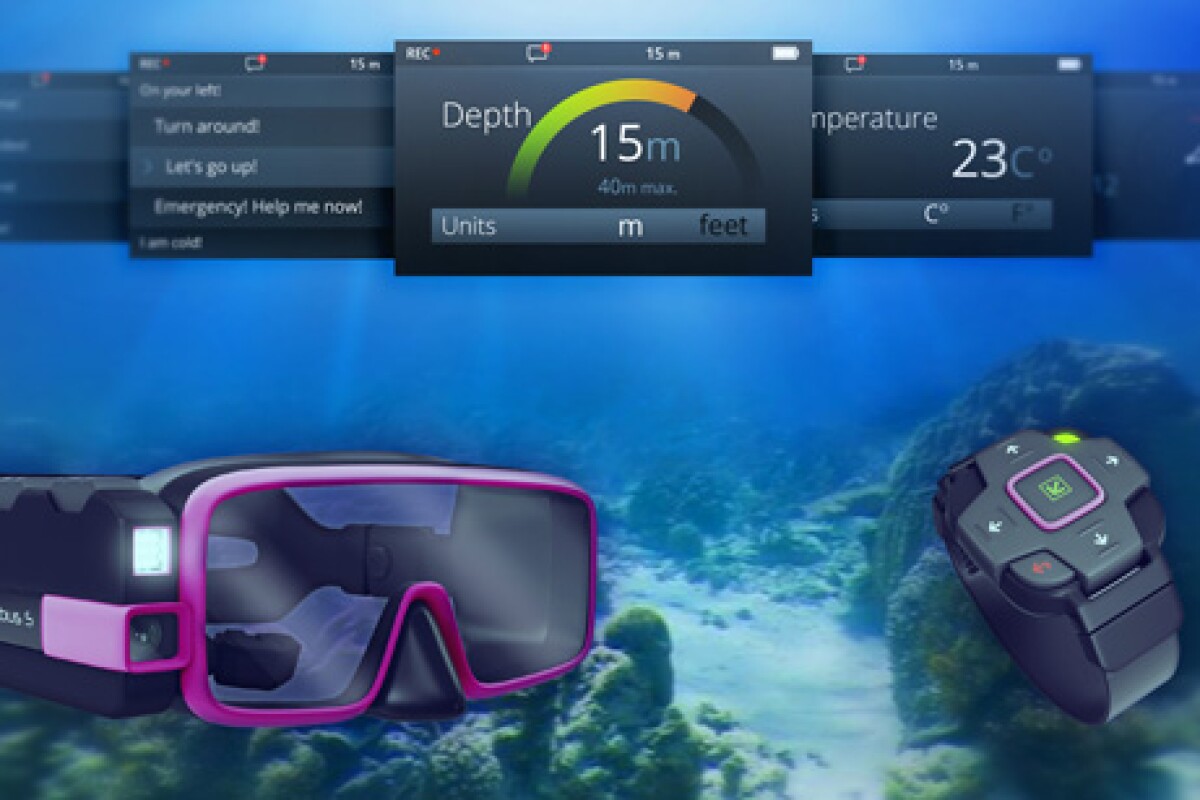 Scubus S puts HD video recording, underwater communications and HUD in
