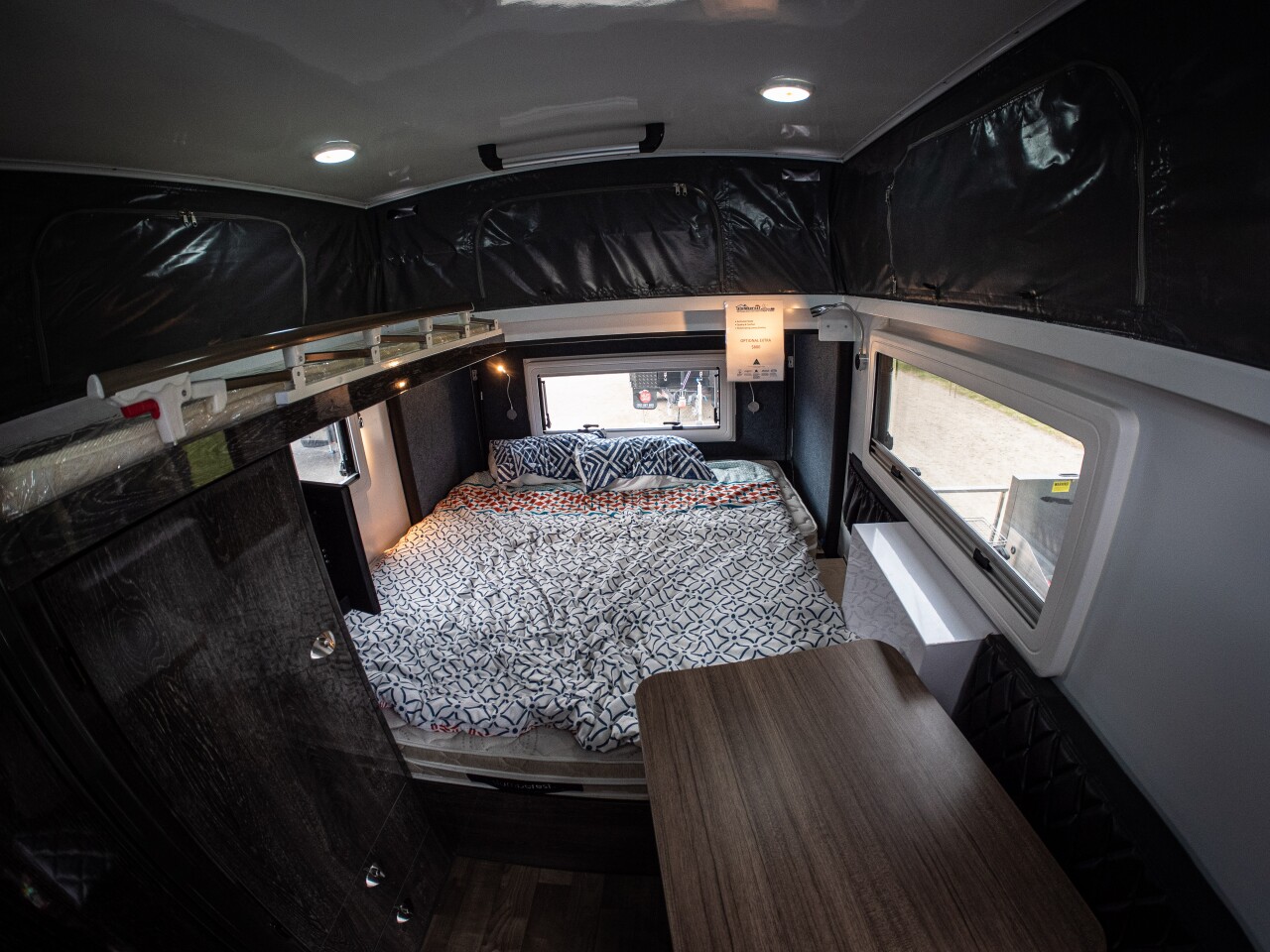 Inside the Mars Saturn 13 caravan