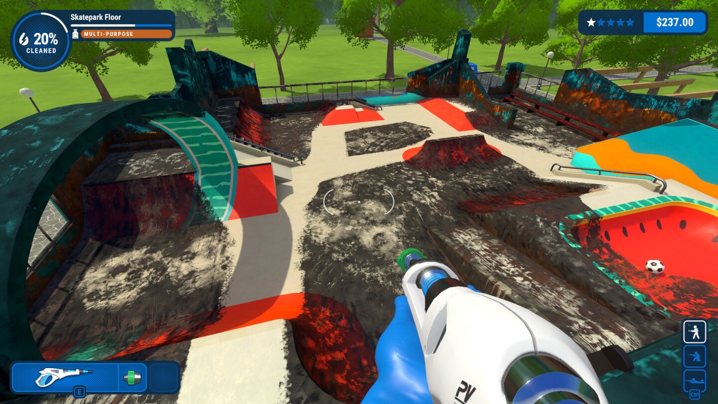 With all those pipes and bowls, the skate park in Powerwash Simulator is arguably my favorite map