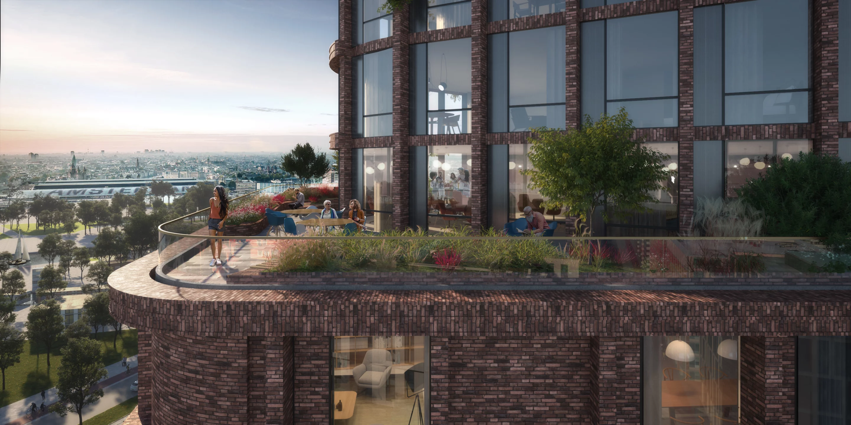 Brink Tower will feature multiple garden terrace areas, and Mecanoo hopes to encourage residents to get to know each other