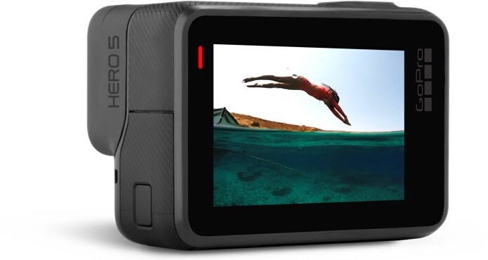 Unlike some other Hero models, the GoPro Hero5 Black has an integrated 2-inch LCD touchscreen