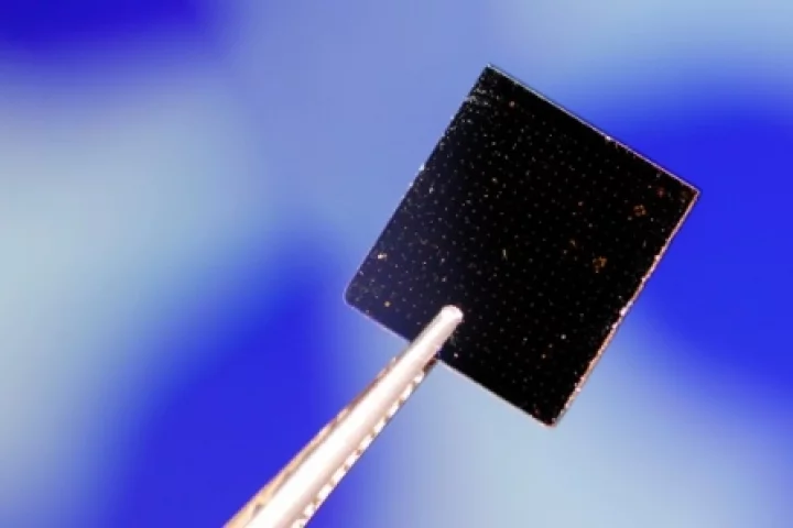 A graphene material sample. Pic credit: Georgia Tech/Gary Meek