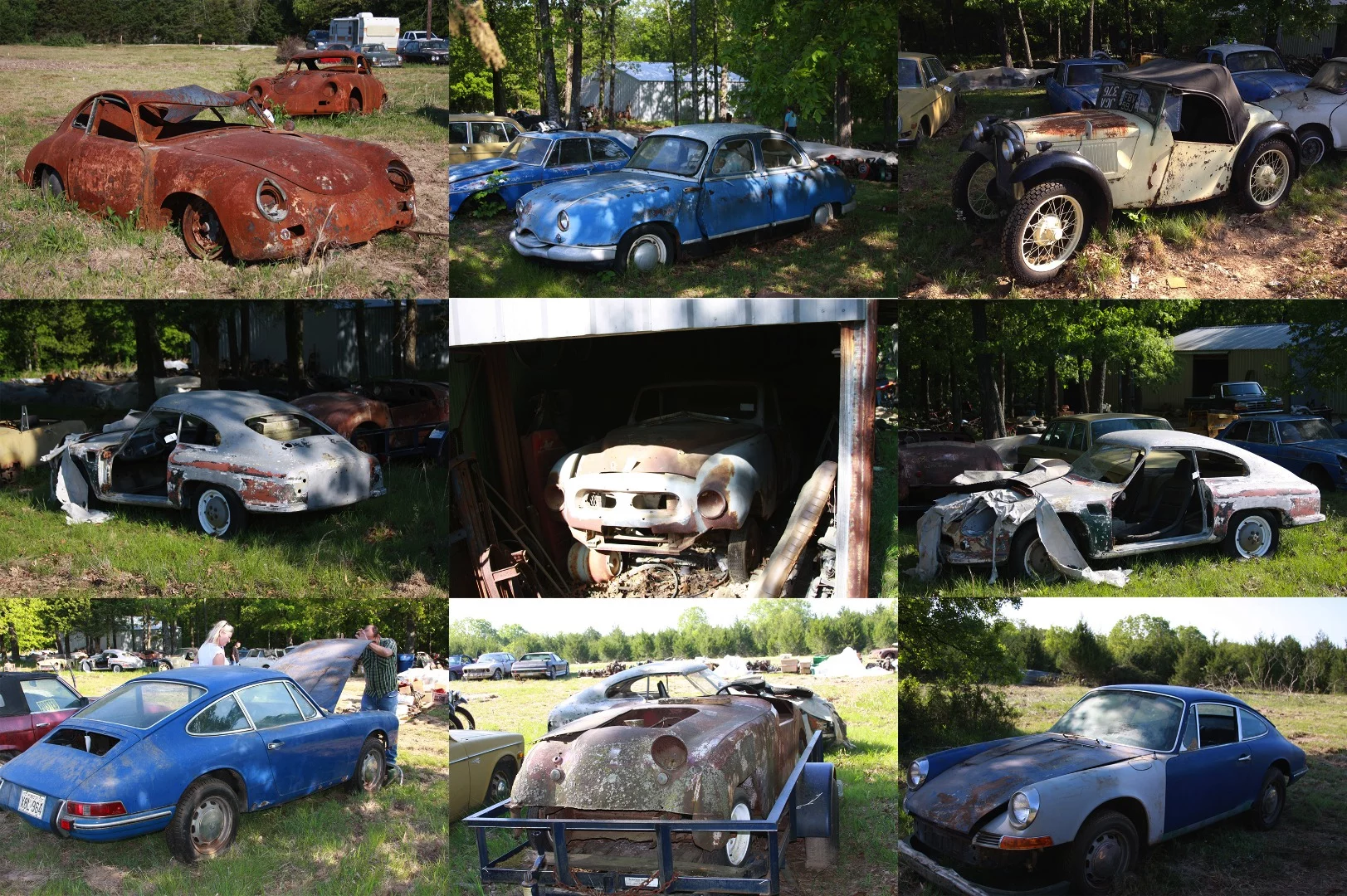 A small sampling of the automobiles on offer