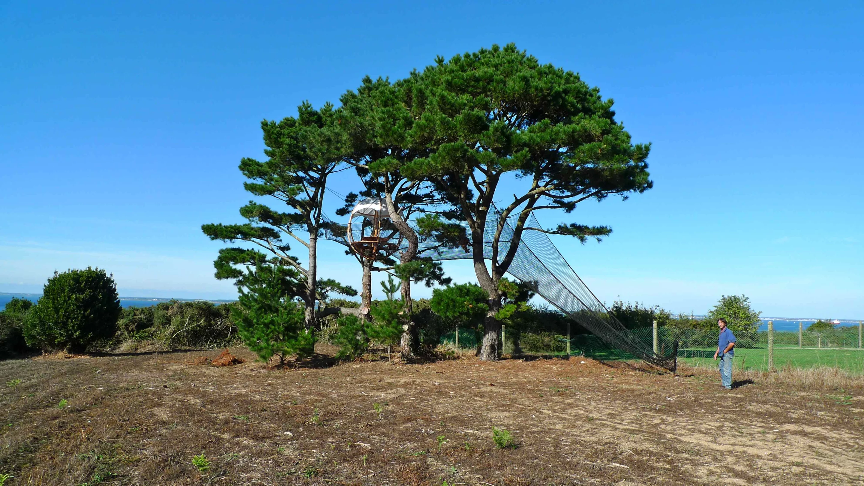 Each model is supplied with black polyester netting that can be installed as a walkway