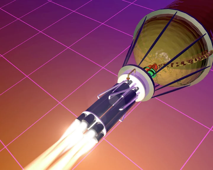 NASA artist's conception of a beamed core antimatter spacecraft (Image: NASA)