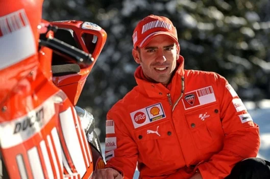 Marco Melandri with the new GP8