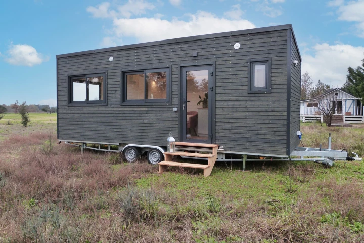 The Capucine is a two-person tiny house that features a single-floor layout well-suited to retirees and anyone else looking to avoid stairs