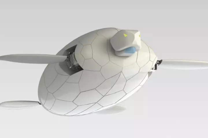 A conceptual rendering of the completed naro - tartaruga robot