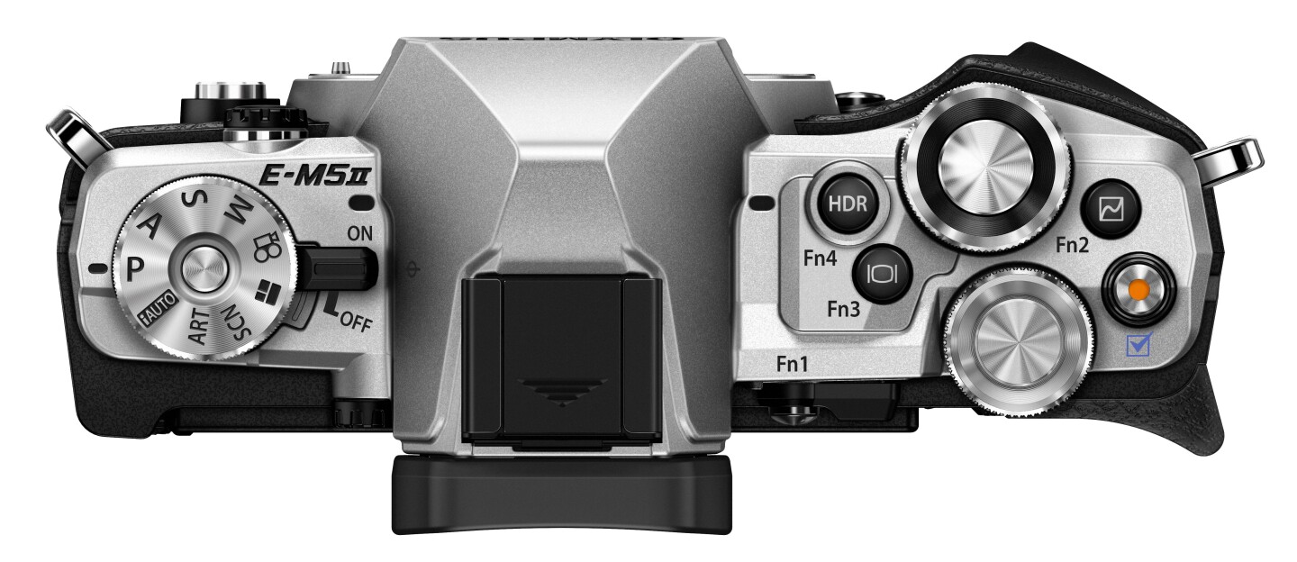 The Olympus OM-D E-M5 Mark II features a couple of design tweaks including a new button layout