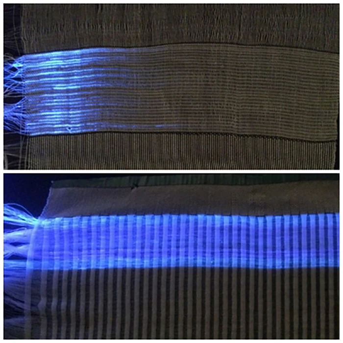 EMPA scientists say their illuminated material could be worked into a romper or sleeping bag