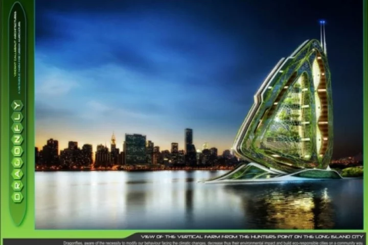 The vertical farm concept will be located on New York City's Rossevelt Island