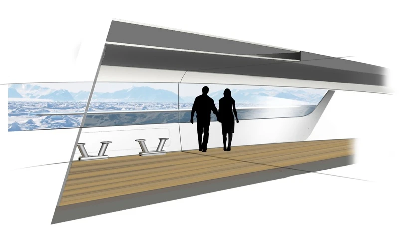 Sliding glass doors will protect Qi's deck during cold weather