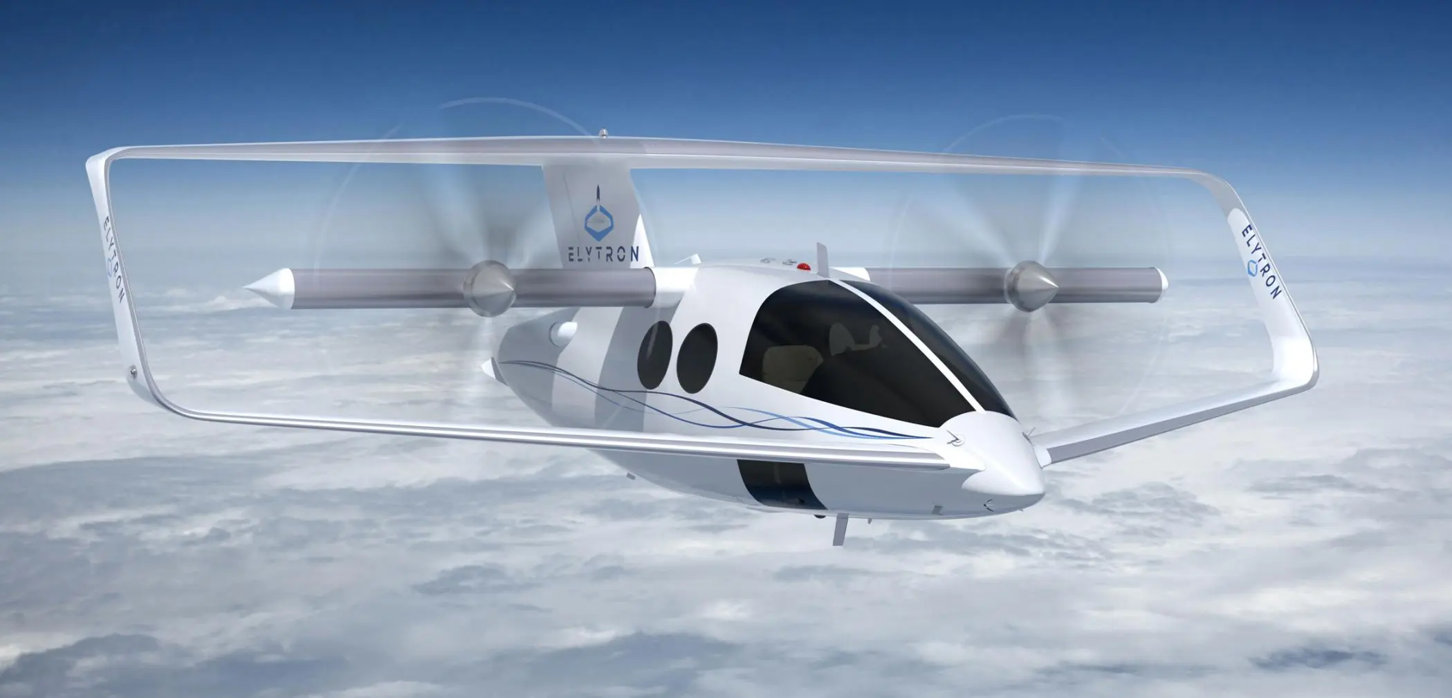 Rendering of the Elytron four-passenger executive plane