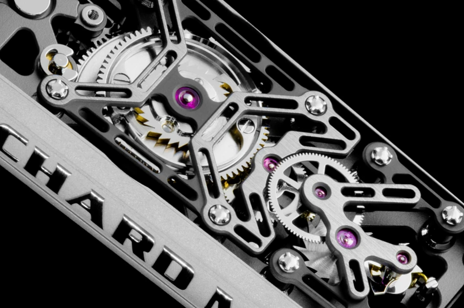 The Richard Mille RMS05 fountain pen has a 12-jewel movement