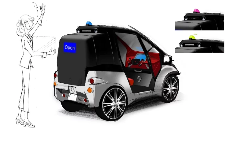 Conceptual image of the Toyota Smart Insect (rear)