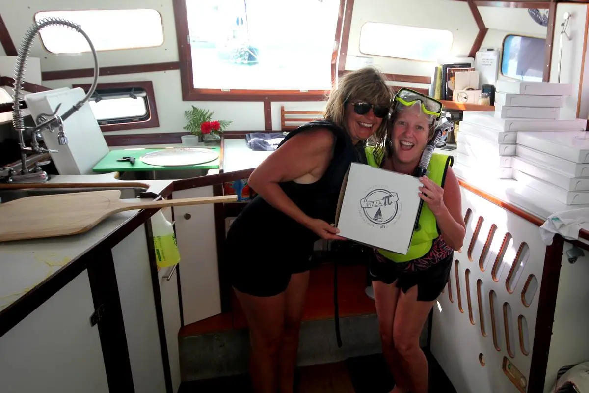 Since launching their floating Pizza Pi business in late November 2014, the Bouis plan to sell as many pizzas they can for the rest of the season and have lots of fun in process