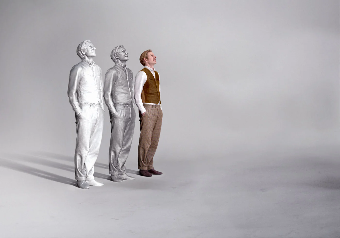 Twinkind's software automatically generates geometry from the photographs of you taken at different angles