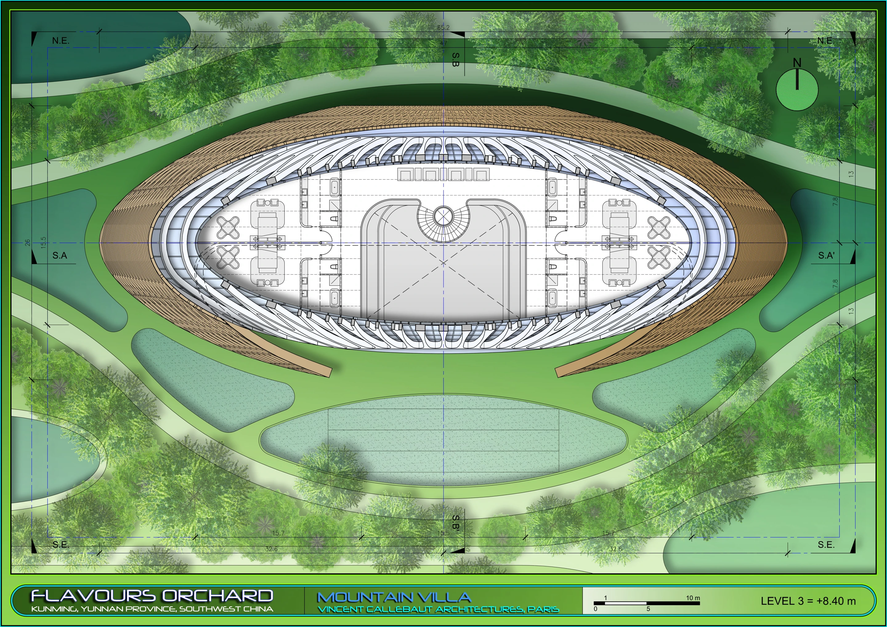 Mountain Villa level 3 (Image: Vincent Callebaut Architectures)