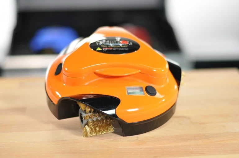 Grillbot uses a CPU chip to control direction and speed