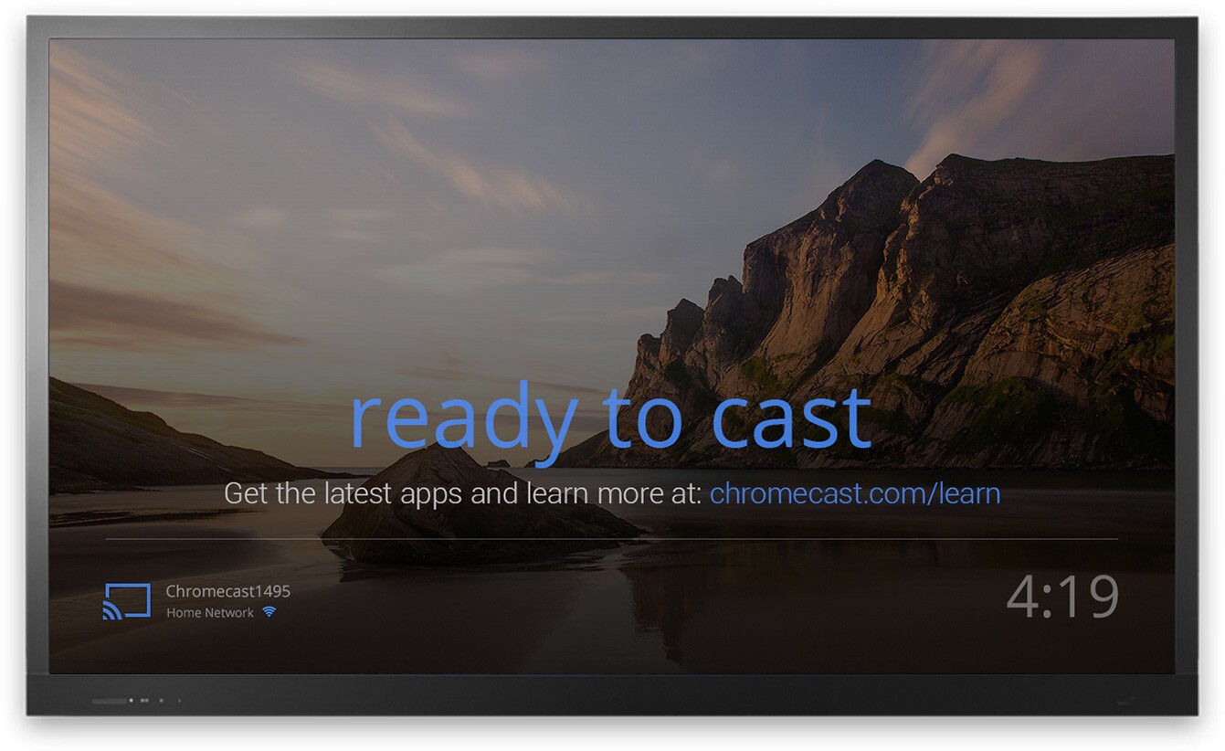 This is as close as you'll get to a Chromecast "interface"
