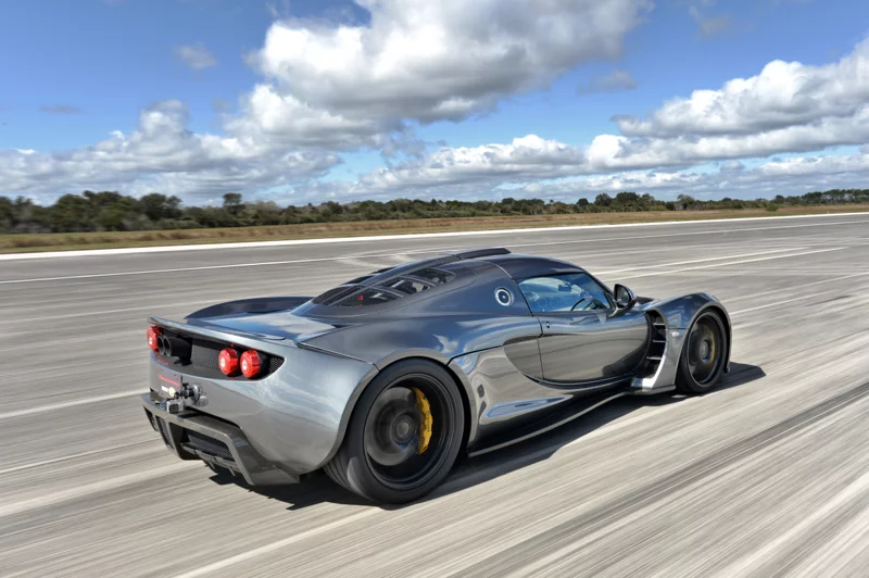 The Hennessey Venom GT at the Kennedy Space Center