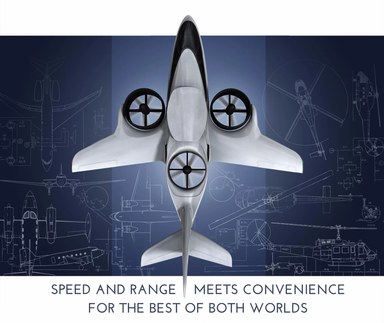 Top view of the TriFan 600