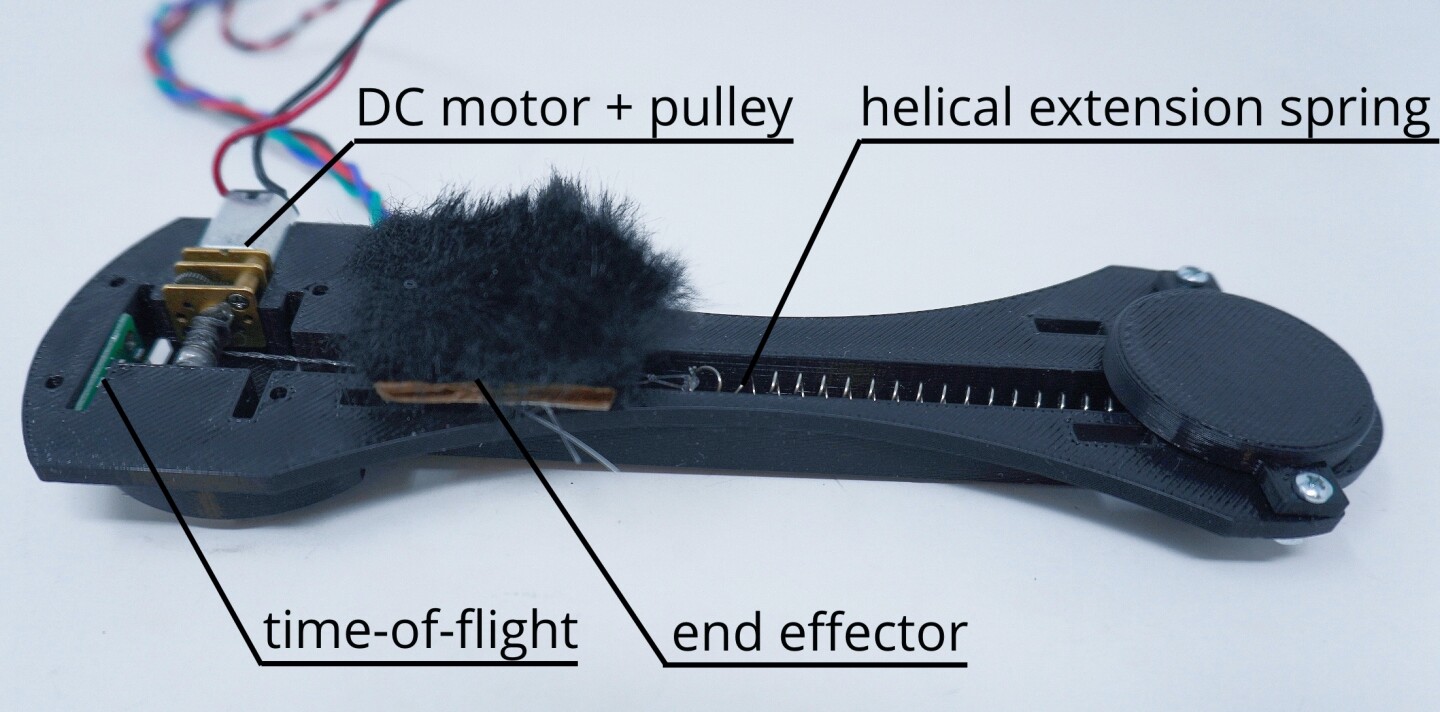 Various components of the device
