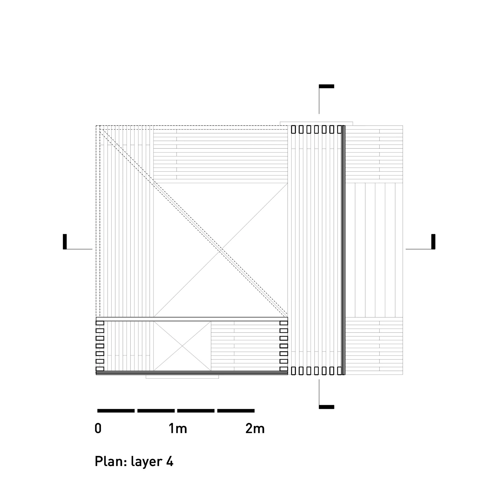 Architectural drawing of the Nomadic Shelter (Image: SALT Siida Workshop)