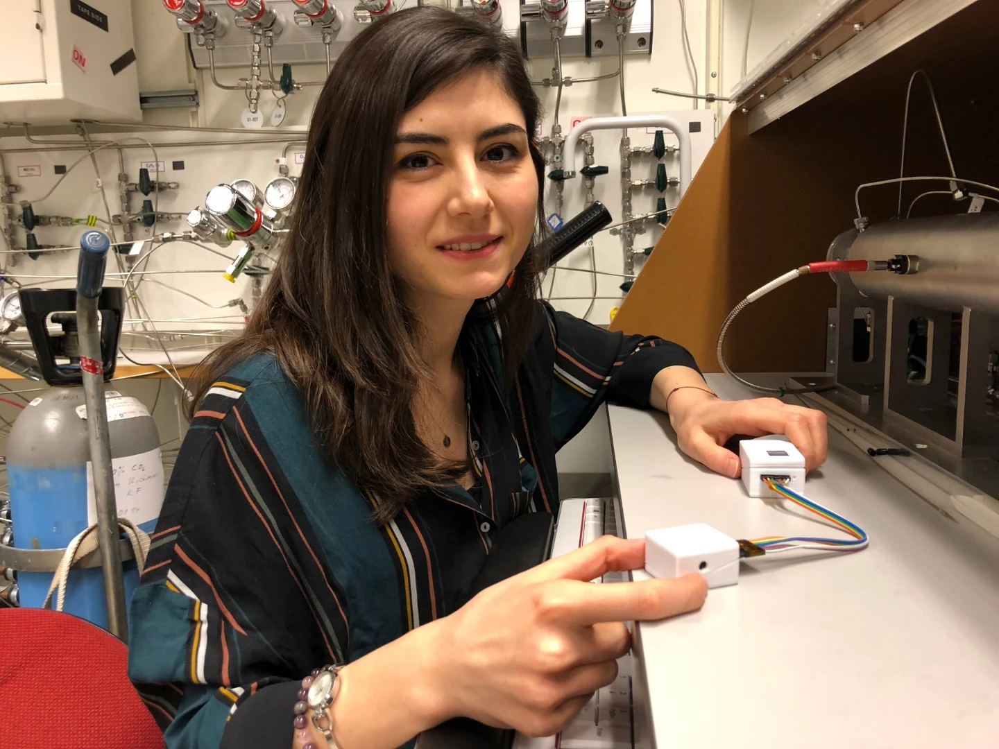 Chalmers researcher Irem Tanyeli has been refining the sensor technology over the last two years