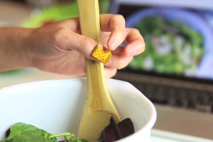 The NailO is a Bluetooth trackpad that's temporarily adhered to the user's thumbnail (Photo: Melanie Gonick, MIT News)
