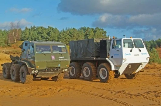 Existing Civil and military hybrid six wheelers from QinetiQ