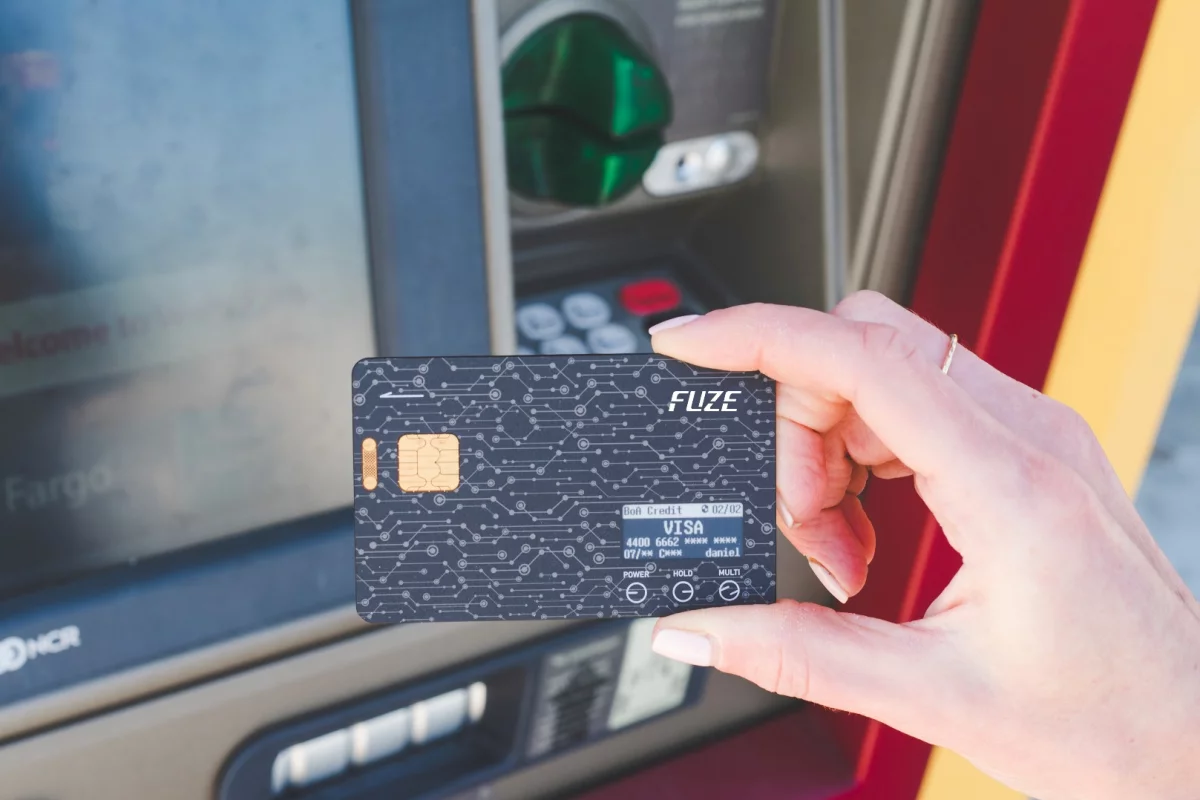 The Fuze Card can digitally store up to 30 other cards on its internal memory