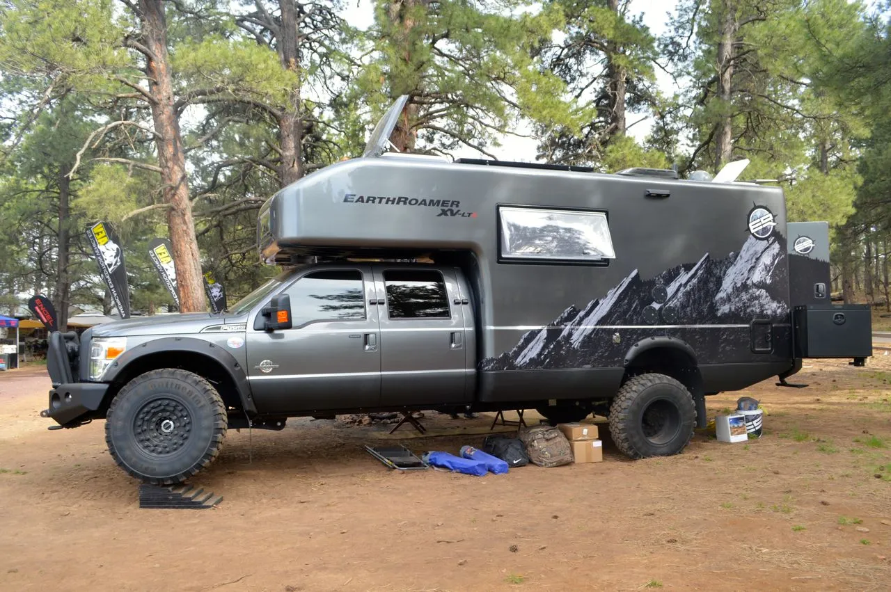 There were a few larger vehicles strewn about the expo, but the EarthRoamer XV-LTS owned its corner