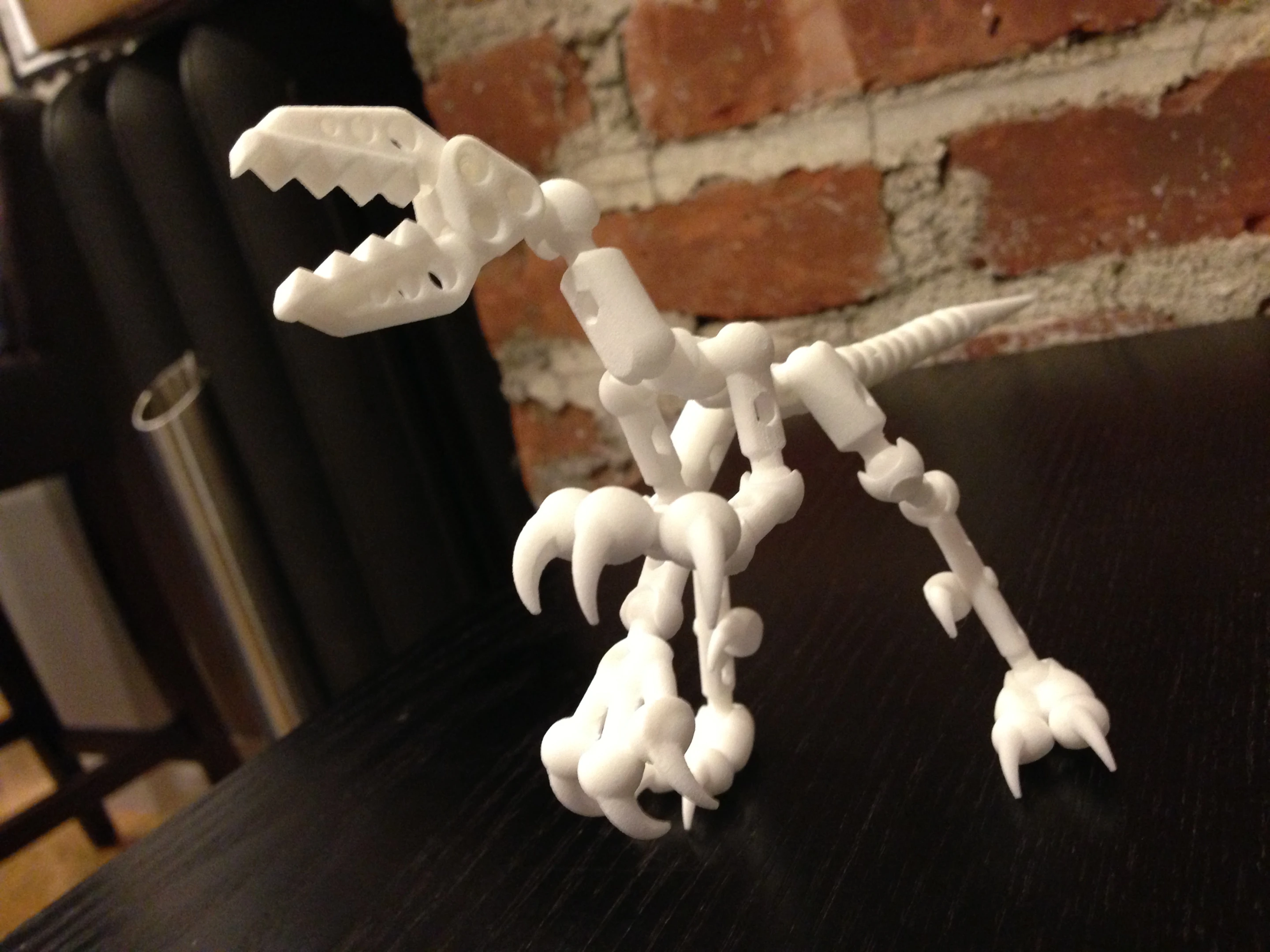 A ModiBot dinosaur costs more than the others, because prices are based on the volume of the printed object (Photo: Wayne Losey)