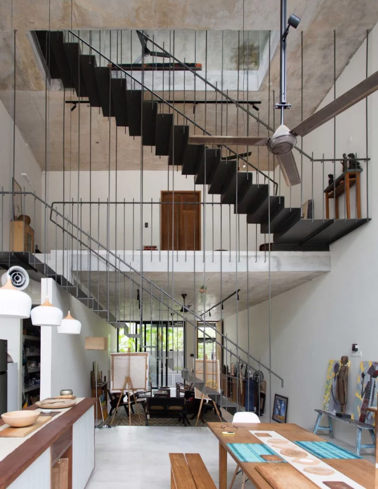 The Planter Box House is spread across three floors