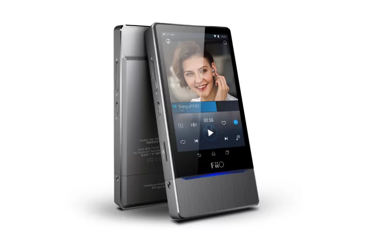 The X7 is Fiio's first digital audio player to run Android, its first with a touchscreen display and also allows users to swap out the amp module at the bottom