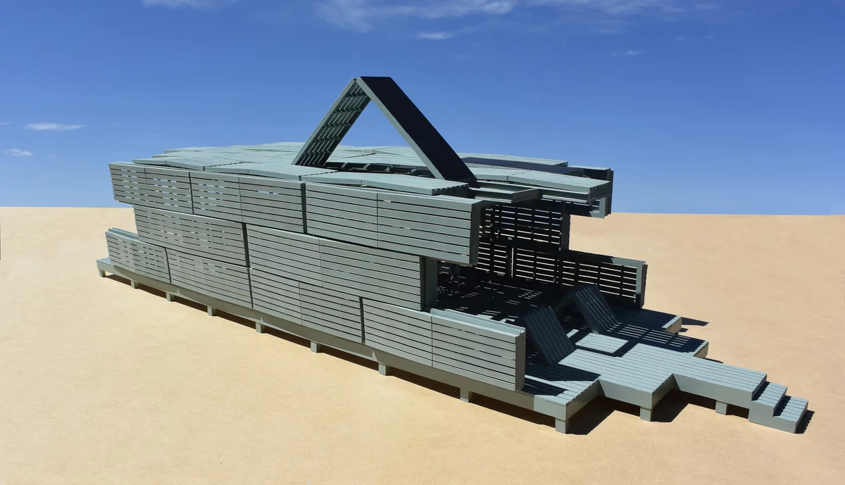 The Malleable Autonomous Retreat House, is envisioned as a vacation home and would allow occupants to fine-tune their interaction with the elements