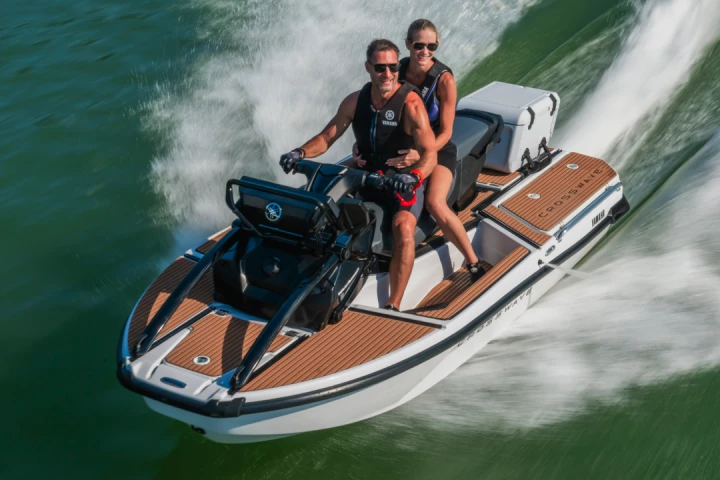 The all-new Crosswave WaveRunner may not be built for pure speed and handling, but Yamaha does give it a high-output engine and promise "exhilarating top speeds"