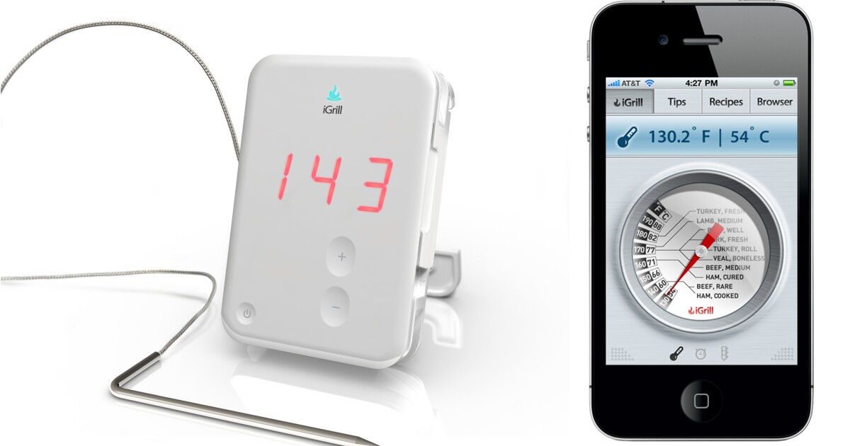 iGrill Bluetooth cooking thermometer for iPhone