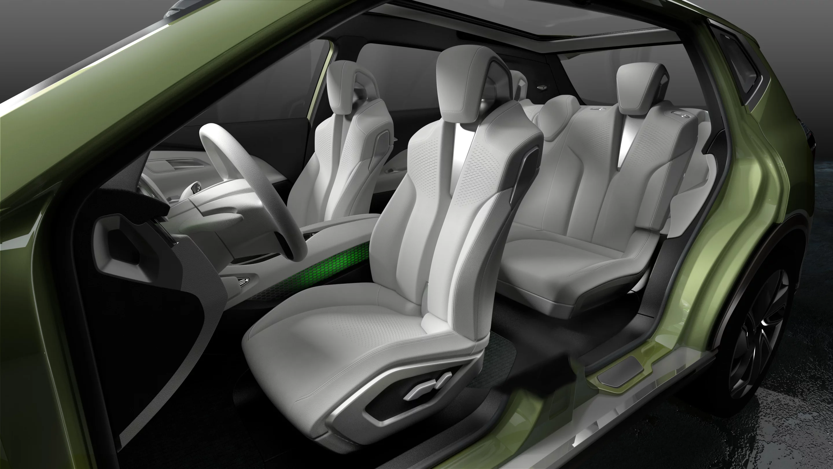 The interior is the most conceptual thing about the Hi-Cross, which appears near-production ready from the outside