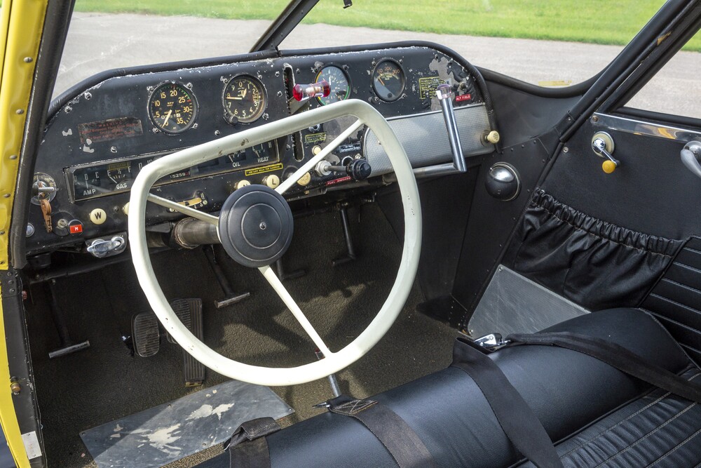 If the cabin looks a bit busy, it's also a cockpit