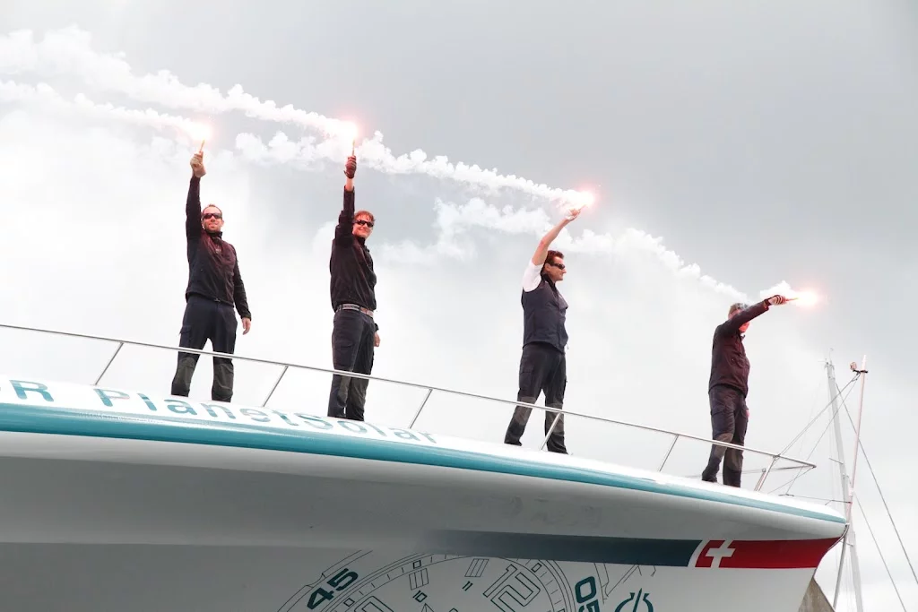 The TURANOR PlanetSolar, as it enters Monaco's Hercule Harbor