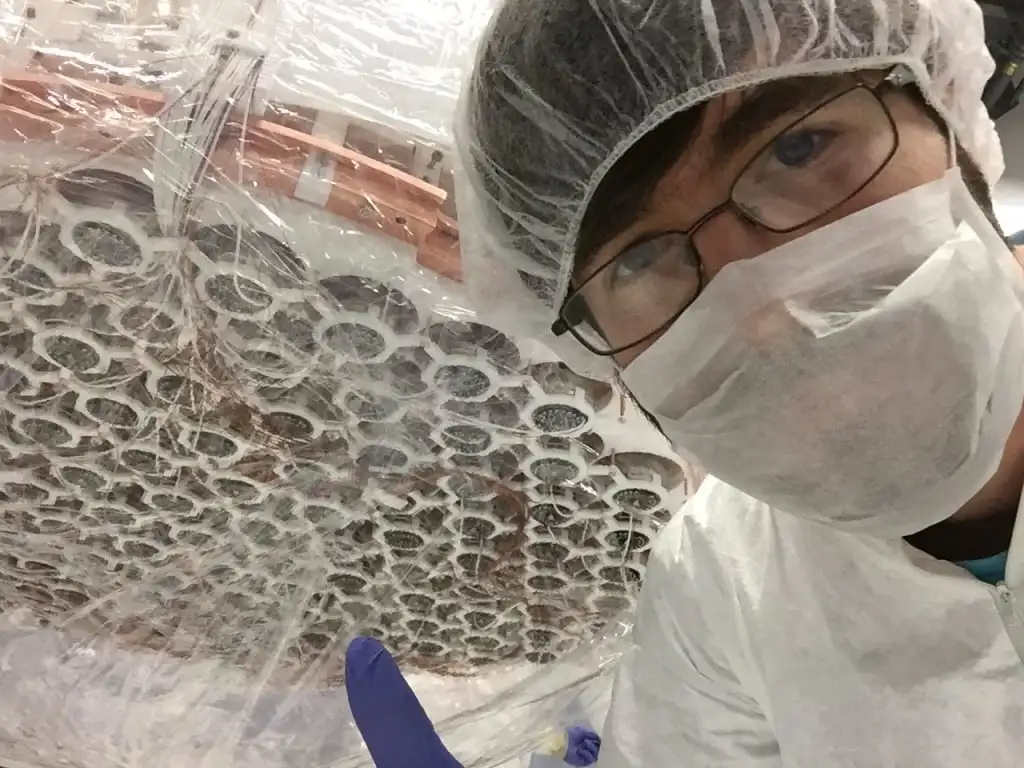 Study co-author Christopher Tunnell at the XENON1T experiment in Italy